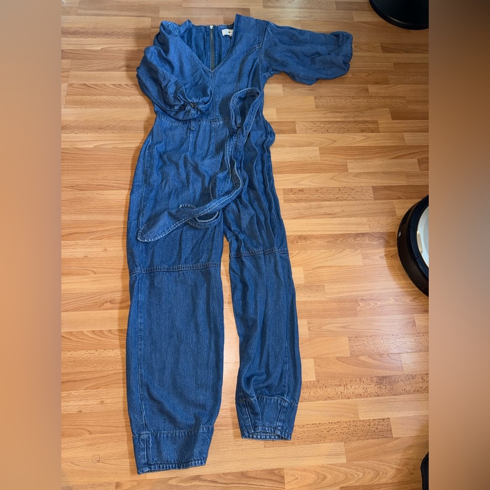 7 For All Mankind Denim Blue Romper